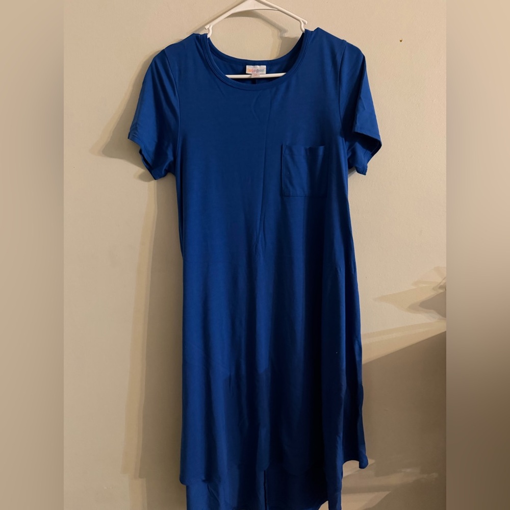 LuLaRoe Vibrant Blue  Dress. Style- Carly